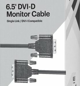 Best Buy essentials™ - 6.5' DVI-D Single Link Cable - Black