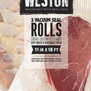 Weston - Vac Sealer Bags, 11" x 18' Roll 3-Pack (total 11" x 54') - N/A