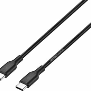 Best Buy essentials™ - 3' USB-C to USB-C Charge-and-Sync Cable - Black