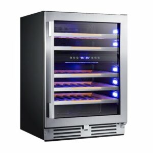 Avanti - Elite Series 47 Bottle Single Zone Wine Cooler - Stainless Steel