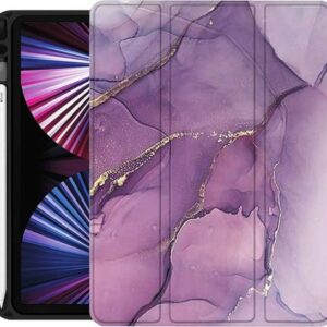 SaharaCase - Marble Series Folio Case for Apple iPad Pro 11" (2nd, 3rd, and 4th Gen 2020-2022) - Purple