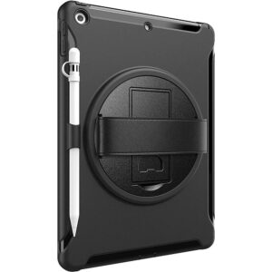 SaharaCase - Protection Hand Strap Series Case for Apple iPad 10.2" (8th Generation 2020 and 9th Generation 2021) - Black