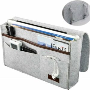 SaharaCase - Bedside Storage Bag for Most Cell Phones and Tablets - Gray