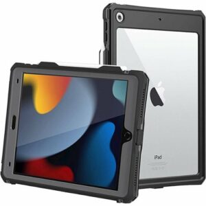 SaharaCase - Water-Resistant Case for Apple iPad 10.2" (8th Generation 2020 and 9th Generation 2021) - Black