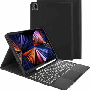 SaharaCase - Keyboard Folio Case for Apple iPad Pro 11" (2nd, 3rd, and 4th Gen 2020-2022) - Black