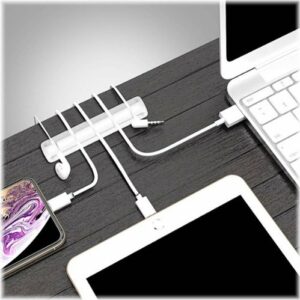 SaharaCase - USB Cable Holder Organizer (4-Pack) - White