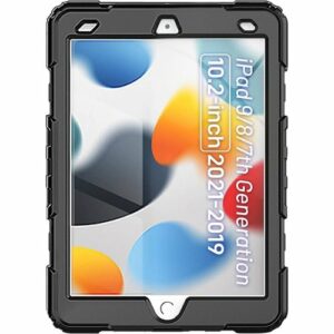 SaharaCase - Defense Series Case for Apple iPad 10.2" (7th, 8th, 9th Generation 2021) - Black