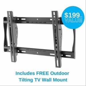 Peerless-AV - Neptune™ 75" Shade Series Outdoor 4k UHD TV with included Outdoor Rated Tilt Mount