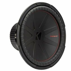 KICKER - CompR 15" Dual-Voice-Coil 2-Ohm Subwoofer - Black