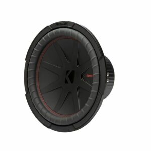 KICKER - CompR 12" Dual-Voice-Coil 4-Ohm Subwoofer - Black/Red