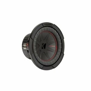 KICKER - CompR 8" Dual-Voice-Coil 2-Ohm Subwoofer - Black