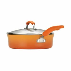 Rachael Ray - Classic Brights 14-Piece Cookware Set - Gradient Orange