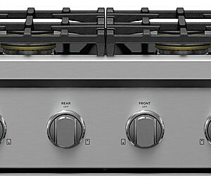 Fisher & Paykel - 48 in Professional Gas Rangetop 8 Burners - Stainless Steel