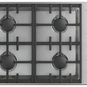 Fisher & Paykel - 30 In Professional Drop-In Gas Cooktop with Halo - Stainless Steel