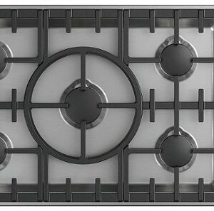 Fisher & Paykel - 36 In Professional Drop-In Gas Cooktop with Halo - Stainless Steel