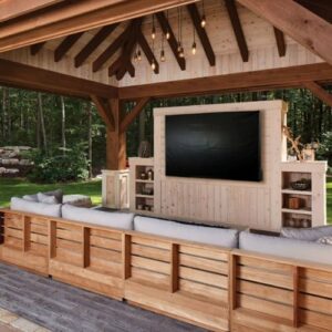 Seura - TV and Soundbar Cover for Séura 43" Shade Series 2 Outdoor - Black