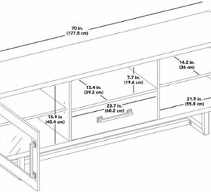 Insignia™ - TV Stand for Most TVs Up to 80" - Gray