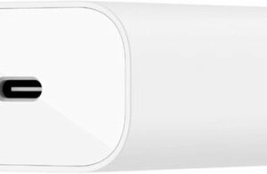 Belkin - 25W USB-C Wall Charger, Power Delivery with PPS Fast Charging for Apple iPhone and Samsung - White