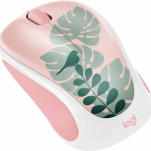 Logitech - Design Collection Limited Edition Wireless 3-button Ambidextrous Mouse with Colorful Designs - Chirpy Bird