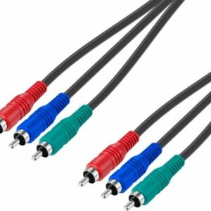 Best Buy essentials™ - 6' Component Video Cable - Black