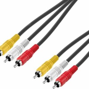 Best Buy essentials™ - 6' Composite A/V Cable - Black