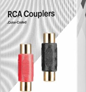 Best Buy essentials™ - RCA Coupler (2-Pack) - Black