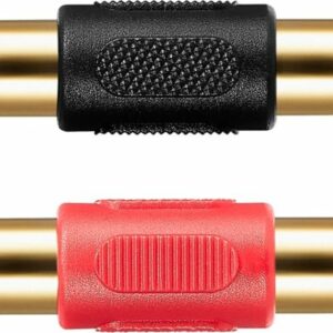 Best Buy essentials™ - RCA Coupler (2-Pack) - Black