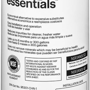 Best Buy essentials™ - NSF 42/53 Water Filter Replacement for Select Samsung Refrigerators - White