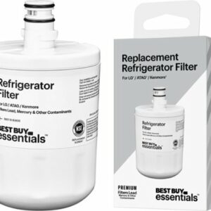 Best Buy essentials™ - NSF 42/53 Water Filter Replacement for Select LG, ATAG and Kenmore Refrigerators - White