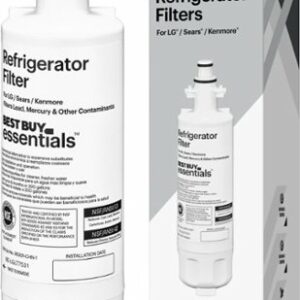 Best Buy essentials™ - NSF 42/53 Water Filter Replacement for Select LG and Sears/Kenmore Refrigerators - White