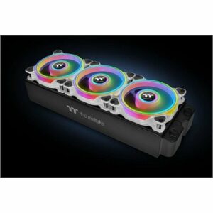 Thermaltake - Riing Quad 14 RGB Radiator Fan TT Premium Edition (3-Pack) - White