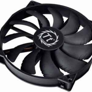 Thermaltake - Pure 20 200mm Quiet High Airflow Case Cooling Fan with Anti-Vibration Mounting System - Black