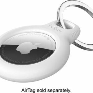 Belkin - Secure Holder with Key Ring for Apple Airtag - White