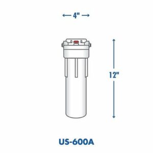 Culligan - US-600A Undersink opaque housing, D-20A cartridge included - White