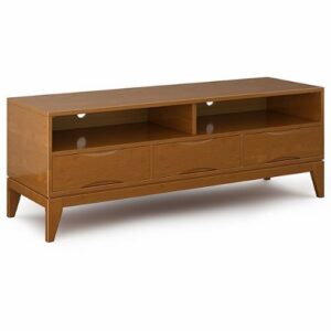 Simpli Home - Harper TV Media Stand - Teak Brown