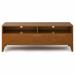 Simpli Home - Harper TV Media Stand - Teak Brown