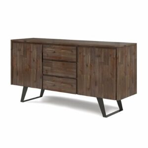 Simpli Home - Lowry Sideboard Buffet - Rustic Natural Aged Brown