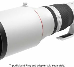 Canon - RF600 F4 L IS USM Telephoto Prime Lens for EOS R-Series Cameras - White