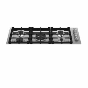 Bertazzoni - Master Series 36" Drop-In Gas Cooktop 4 Brass Burners - Stainless Steel