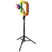 Bower - Multi color four piece foldable square light studio with tripod - Black