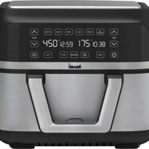 Bella Pro Series - 9-qt. Digital Air Fryer with Dual Flex Basket - Stainless Steel