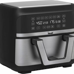 Bella Pro Series - 9-qt. Digital Air Fryer with Dual Flex Basket - Stainless Steel