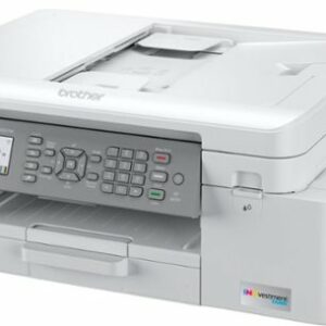 Brother - INKvestment Tank MFC-J4335DW Wireless All-in-One Inkjet Printer with up to 1-Year of Ink In-box - White/Gray