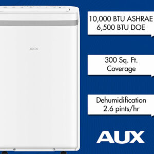 AuxAC - 275 Sq. Ft Portable Air Conditioner - White