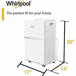 Whirlpool - 200 Sq. Ft Portable Air Conditioner - White