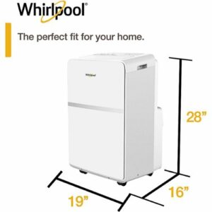 Whirlpool - 350 Sq. Ft Portable Air Conditioner - White