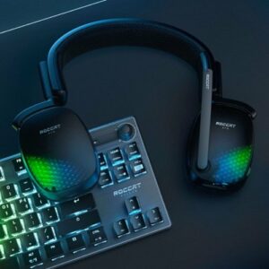 ROCCAT - SYN Pro Air Wireless PC Gaming Headset with AIMO RGB Lighting - Black