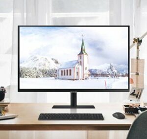 Samsung - Geek Squad Certified Refurbished A700 Series 27" IPS LED 4K UHD Monitor with HDR - Black