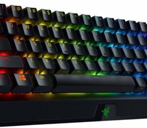 Razer - BlackWidow V3 Mini Hyperspeed 65% Wireless Mechanical Clicky Tactile Switch Gaming Keyboard with Chroma RGB Backlighting - Black