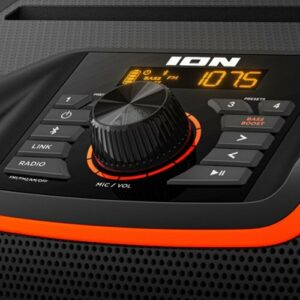 ION Audio - Sport XL High-Power All-Weather Rechargeable Portable Bluetooth Speaker - Black